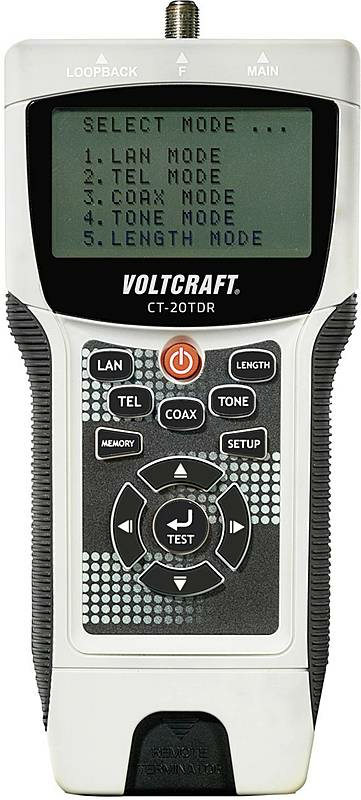 Voltcraft Ct 20 Tdr Kabeltester Geschirmte/Ungeschirmte Kabel Cat3/4/5/5 E/6 Coax B-Ware - 4016138784084