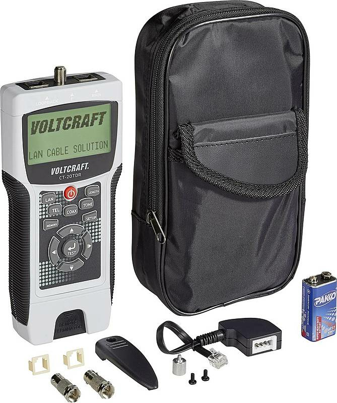 Voltcraft Ct 20 Tdr Kabeltester Geschirmte/Ungeschirmte Kabel Cat3/4/5/5 E/6 Coax B-Ware - 4016138784084