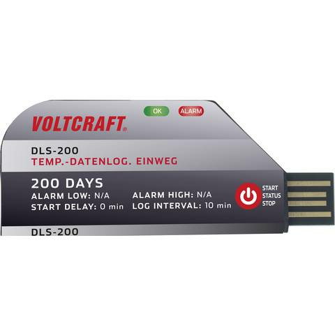 B-Ware Voltcraft Dls 200 Temperatur Datenlogger Logger Messgröße  30 Bis 70 °C 2 Stück - 4064161158211