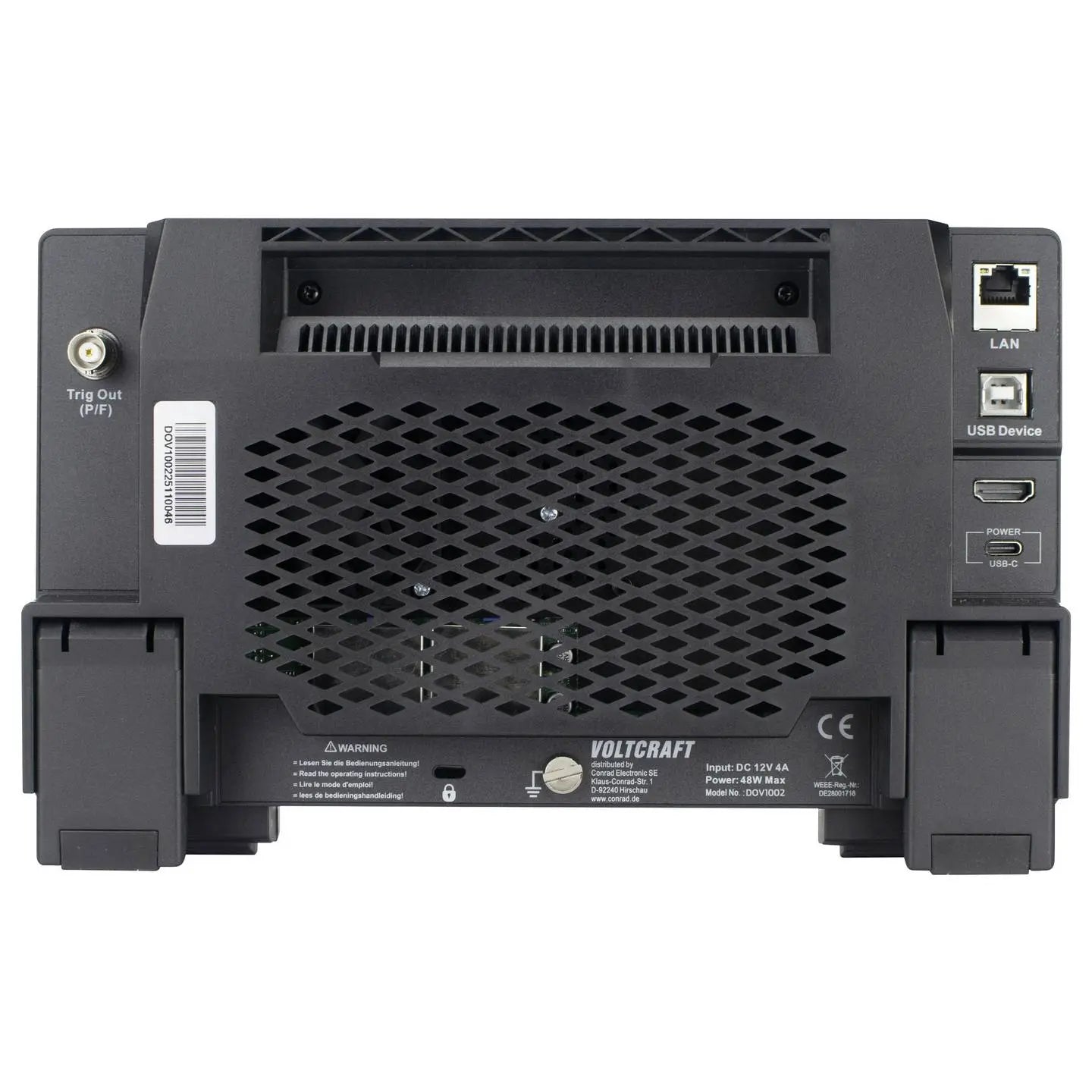B-Ware Voltcraft Digital Oszilloskop Speicheroszilloskop Dov1002 Lcd Touch 2 Kanal - 4064161397139