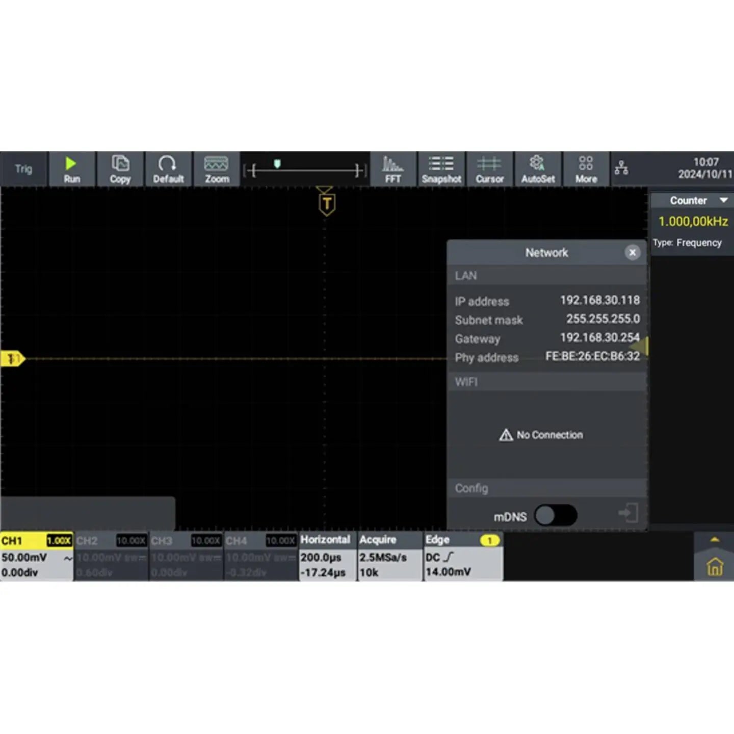 B-Ware Voltcraft Dov1004 Digital Oszilloskop 100 M Hz 4 Kanal 1.25 G Sa/S 50 Mpts 12 Bit  - 4064161397146