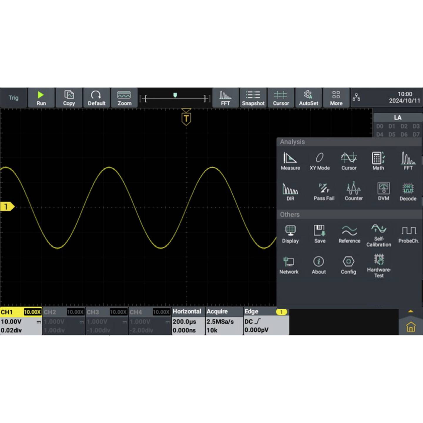 B-Ware Voltcraft Dov1254 La Digitaloszilloskop Messgerät Oszilloskop 125 M Hz 4 Kanal - 4064161397153