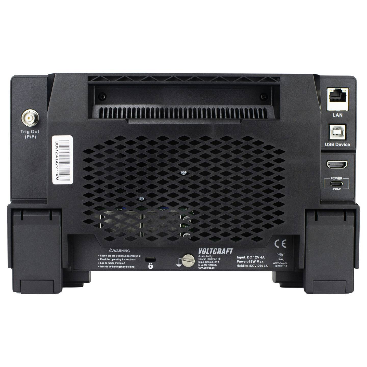 B-Ware Voltcraft Dov1254 La Digitaloszilloskop Messgerät Oszilloskop 125 M Hz 4 Kanal - 4064161397153