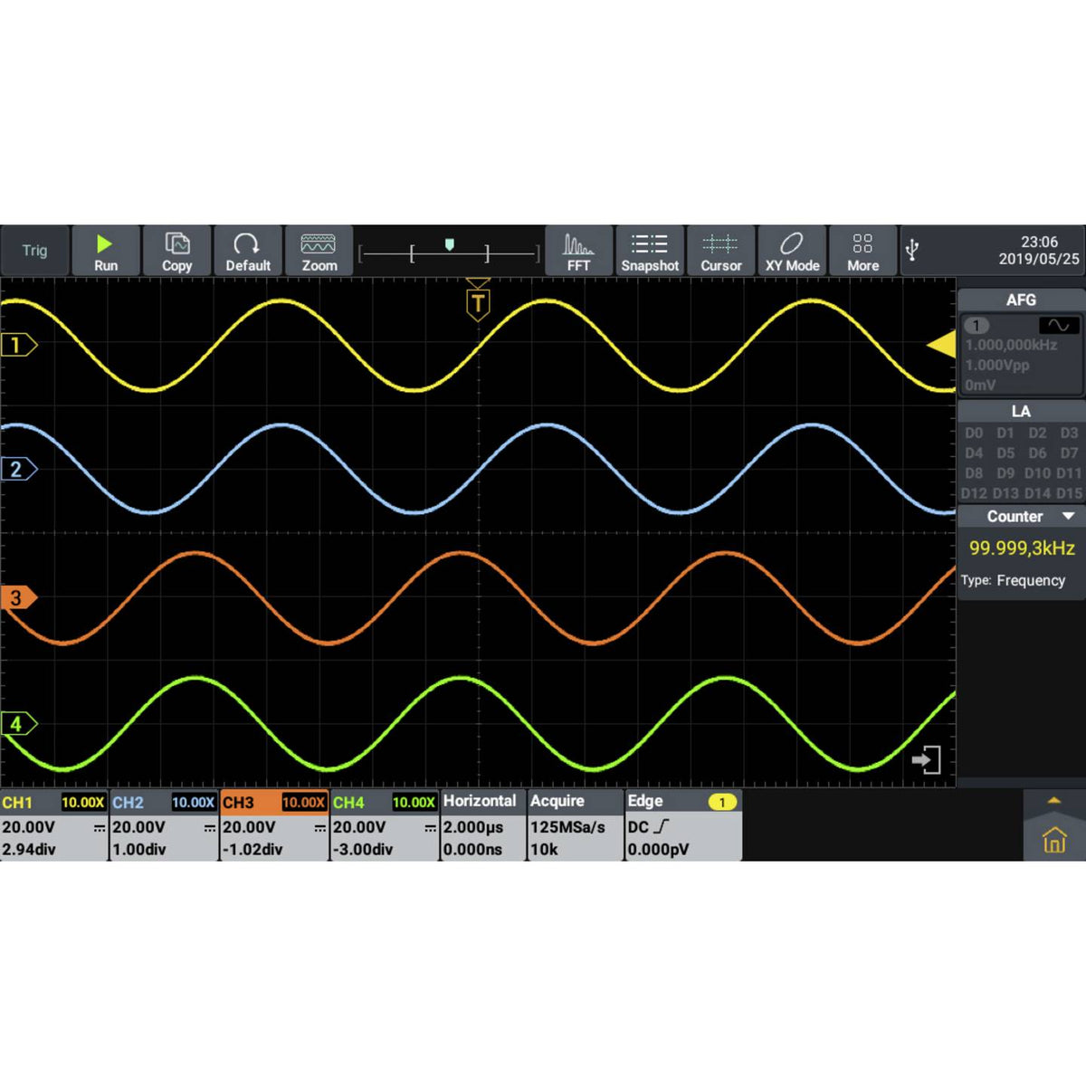 VOLTCRAFT Oszilloskop Digital Messgerät DOV2504F Logic Analyzer 250 MHz 4-Ka778 - 4064161397207