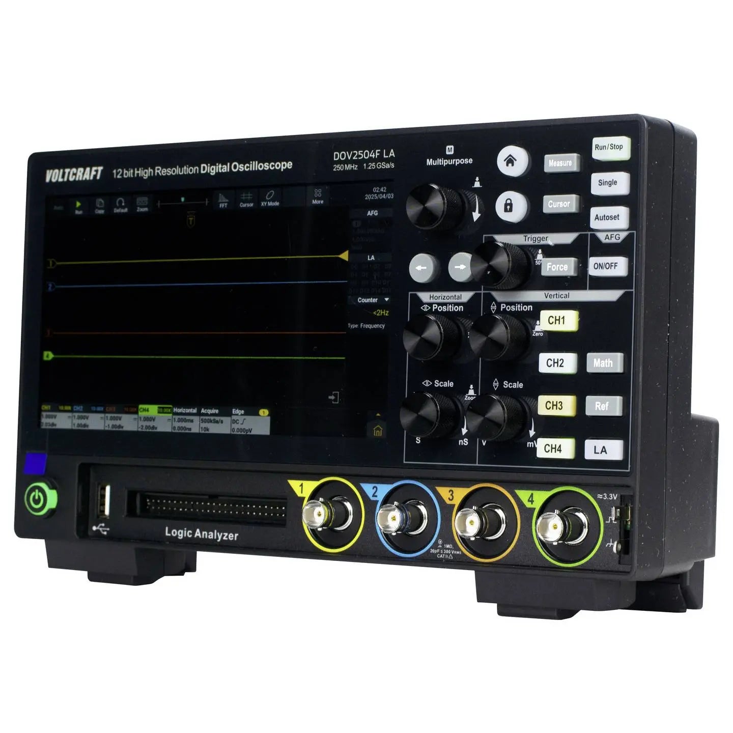 B-Ware Voltcraft Oszilloskop Digital Messgerät Dov2504 F Logic Analyzer 250 M Hz 4 Ka778 - 4064161397207