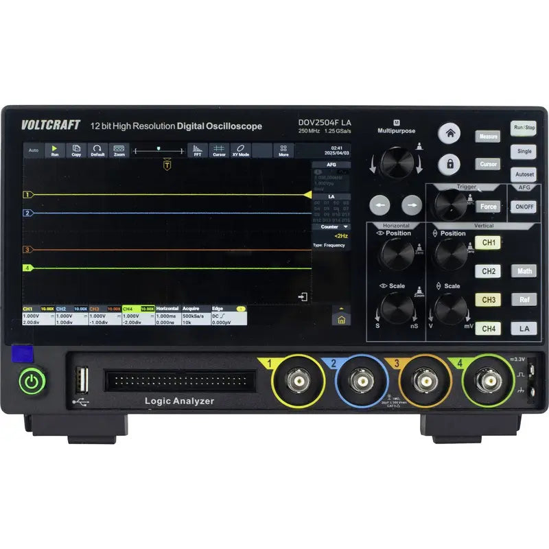 VOLTCRAFT Oszilloskop Digital Messgerät DOV2504F Logic Analyzer 250 MHz 4-Ka778 - 4064161397207
