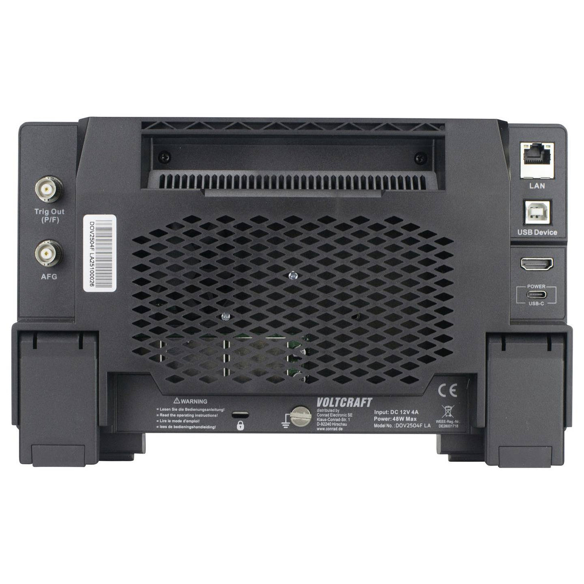 VOLTCRAFT Oszilloskop Digital Messgerät DOV2504F Logic Analyzer 250 MHz 4-Ka778 - 4064161397207