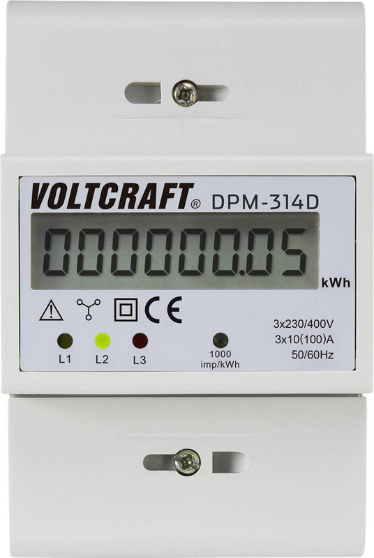 B-Ware Voltcraft Dpm314 D Drehstromzähler Digital 100 A Wechselstromzähler 6 W 5 Stück - 4016139004334