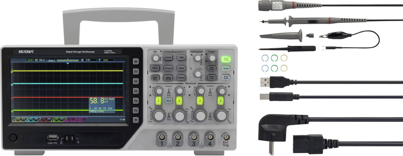 B-Ware Voltcraft Dso 1204 E Digital Oszilloskop 200 M Hz 4 Kanal  64 Kpts 8 Bit Messgerät - 4016139316819