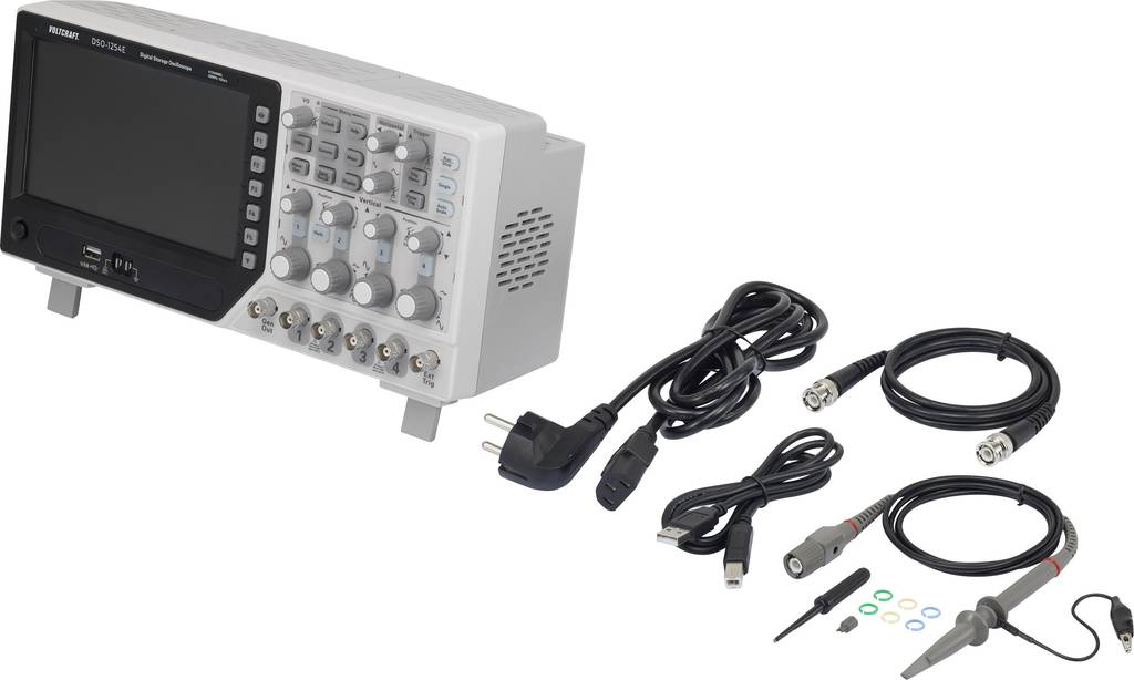 Voltcraft DSO-1204F Digital-Oszilloskop 200 MHz 4-Kanal 1 GSa/s 64 kpts 8 Bit - 4016139200040
