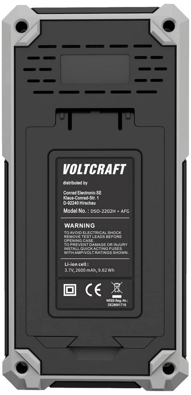 B-Ware Voltcraft Dso 2202 H + Afg Hand Oszilloskop Multimeter Spannungsprüfer Messgerät