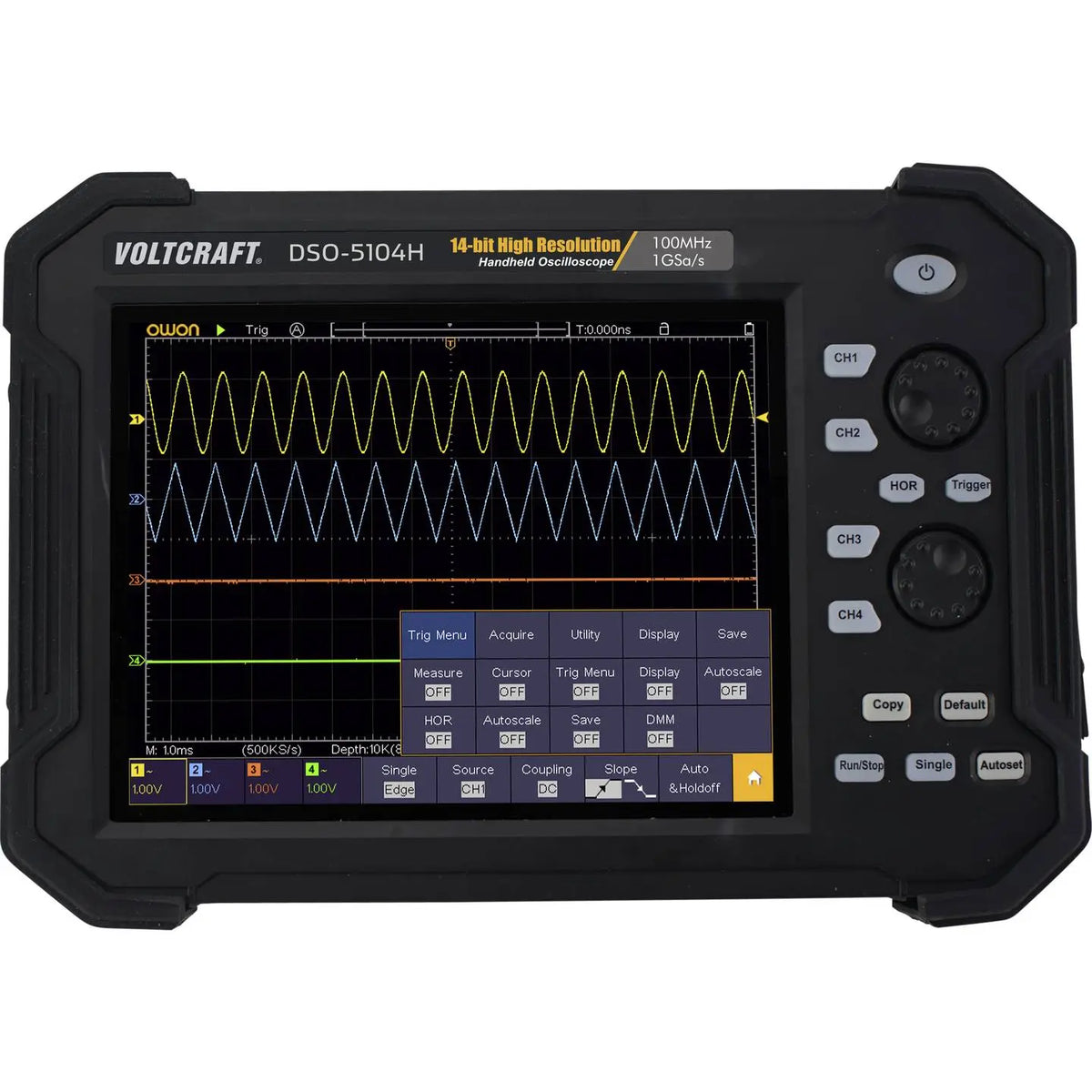 B-Ware Voltcraft Hand Oszilloskop 100 M Hz 4 Kanal 1 G Sa/S 40 Mpts 14 Bit Siehe Text/Foto - 4064161075242