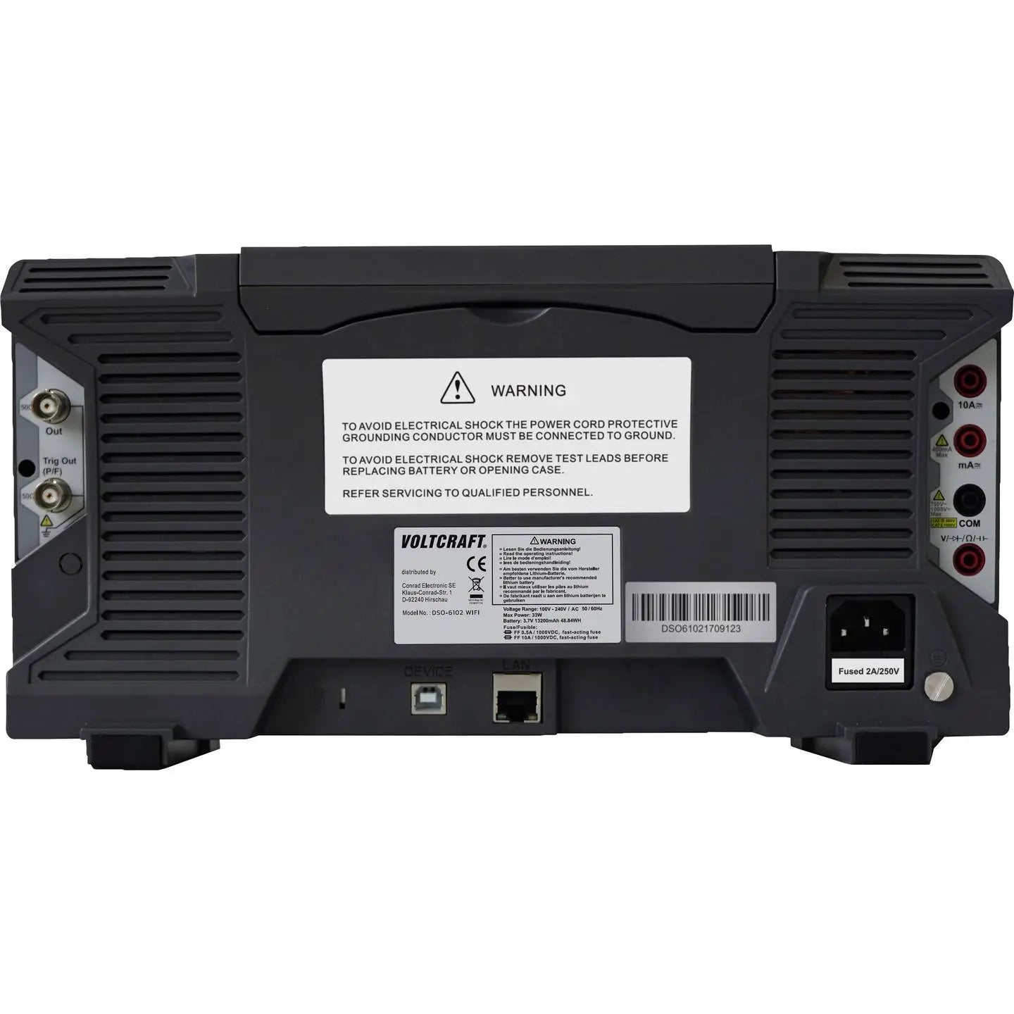 B-Ware Voltcraft Digital Oszilloskop Dso 6102 Wifi 100 M Hz 2 Kanal Funktionsgenerator