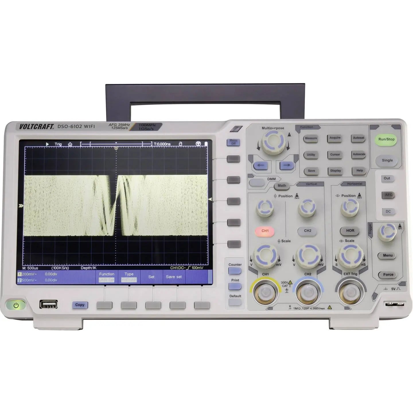B-Ware Voltcraft Digital Oszilloskop Dso 6102 Wifi 100 M Hz 2 Kanal Funktionsgenerator