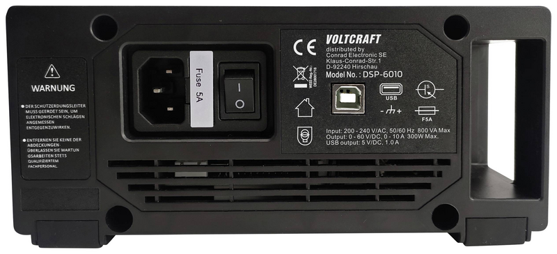 B-Ware Voltcraft Dsp 6010 Labornetzgerät Labornetzteil Einstellbar 300 W Siehe Text/Foto - 4064161191218
