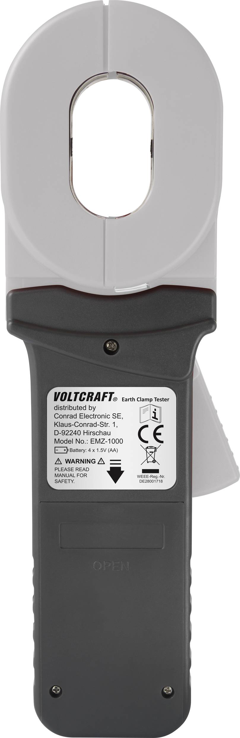 VOLTCRAFT EMZ-1000 Erdungsmessgerät 0.01 - 1200 Ω Messgerät Widerstandsmessge492 - 4064161168098