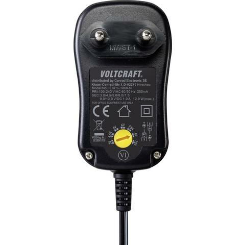 B-Ware Voltcraft Esps 1000 N Steckernetzteil Netzteil Netzadapter Einstellbar 8 Stück - 4064161069609