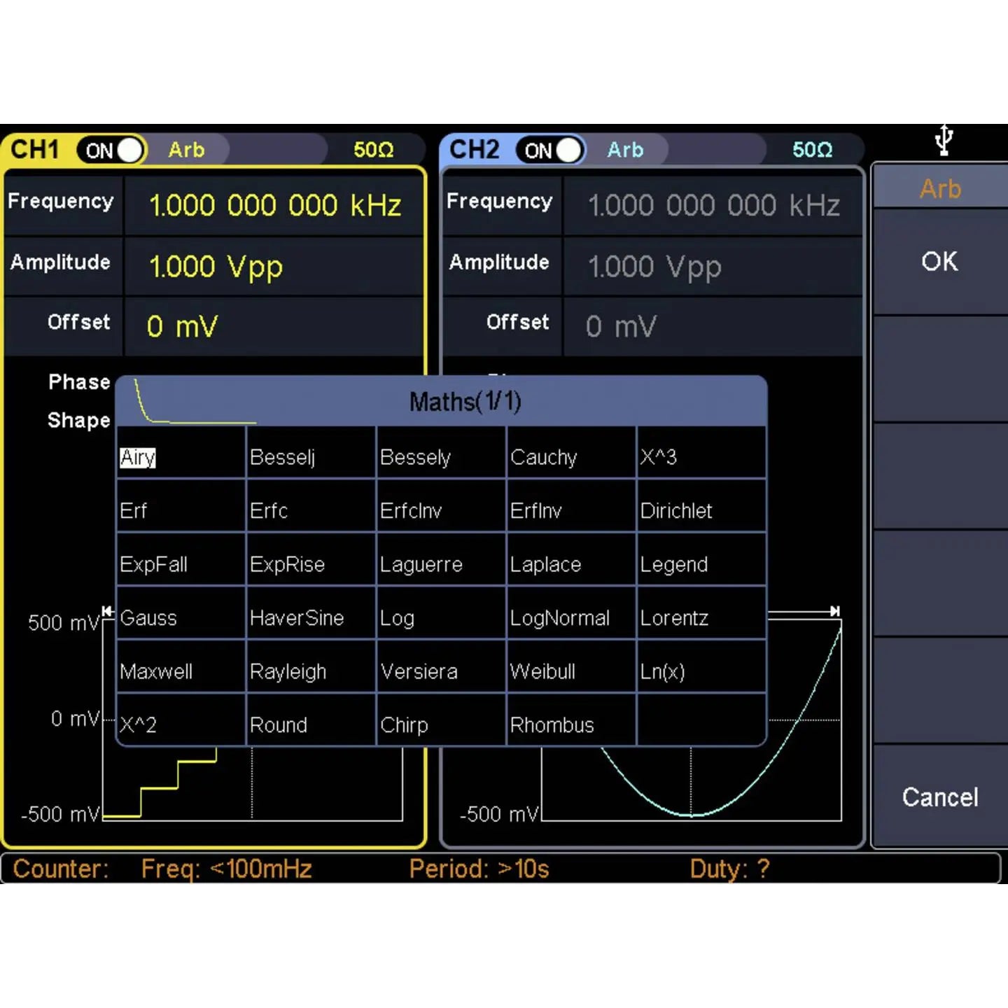 B-Ware Voltcraft Funktionsgenerator Signalgenerator Fg32502 T Netzbetrieben Dds 2 Kanal - 4053199951093