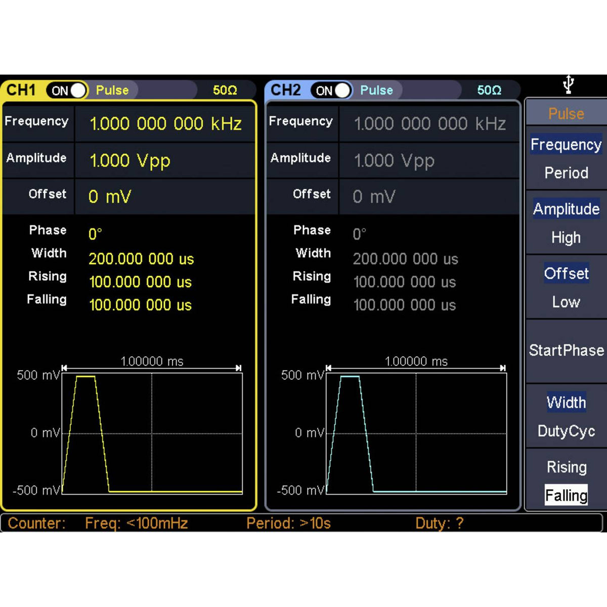 VOLTCRAFT Funktionsgenerator Signalgenerator FG32502T netzbetrieben DDS 2-Kanal - 4053199951093