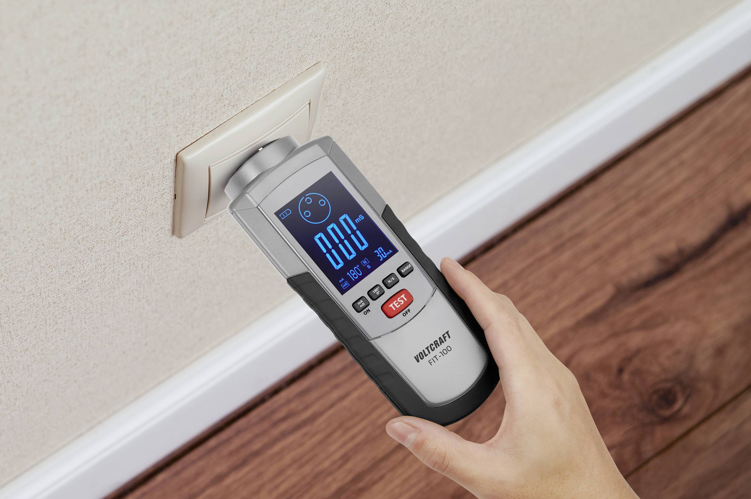 C-Ware Voltcraft Fit 100 Installationstester Vde Prüfgerät Steckdosen Siehe Text/Foto - 4064161195117