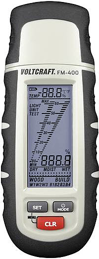B-Ware Voltcraft Fm 400 Materialfeuchtemessgerät Baufeuchtigkeit Invasiv 0.1   24 %Vol - 4016138819649