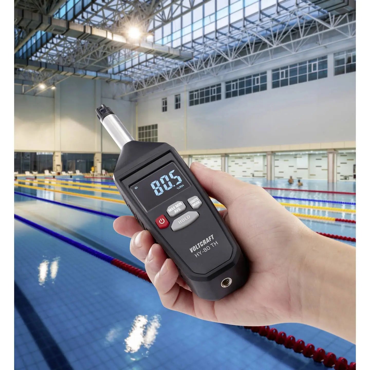 B-Ware Voltcraft Luftfeuchtemessgerät Hygrometer Hy 80 Th Temperaturmessgerät Digital - 4064161229461