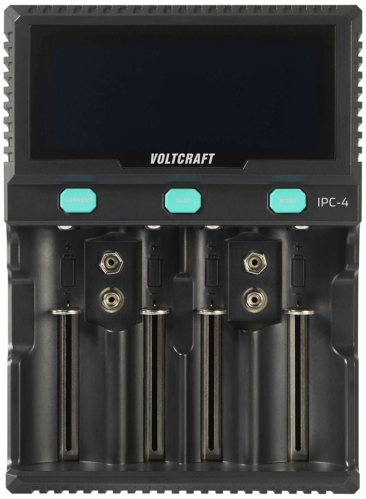 VOLTCRAFT IPC-4 Rundzellen-Ladegerät für LiIon NiMH NiCd AA AAA - 4064161255309