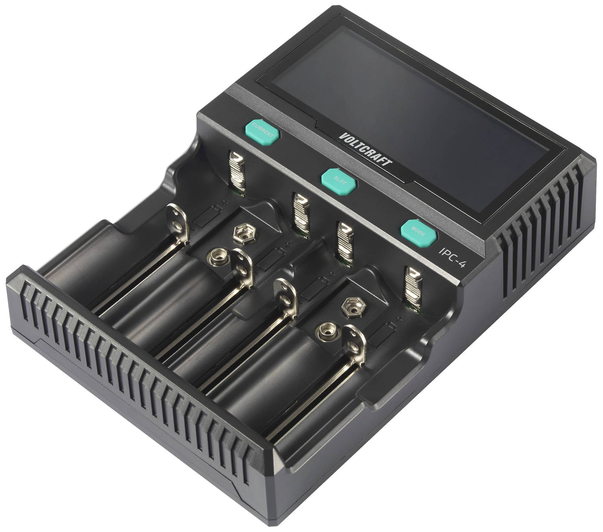 VOLTCRAFT IPC-4 Rundzellen-Ladegerät für LiIon NiMH NiCd AA AAA - 4064161255309