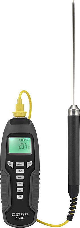 Voltcraft K300 Temperatur-Messgerät -200 bis 1370 °C Fühler-Typ K Messgerät Mess