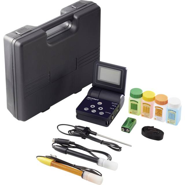 VOLTCRAFT KBM-700 Kombi-Messgerät Leitfähigkeit Messgerät Koffer Temperatur - 4053199576982
