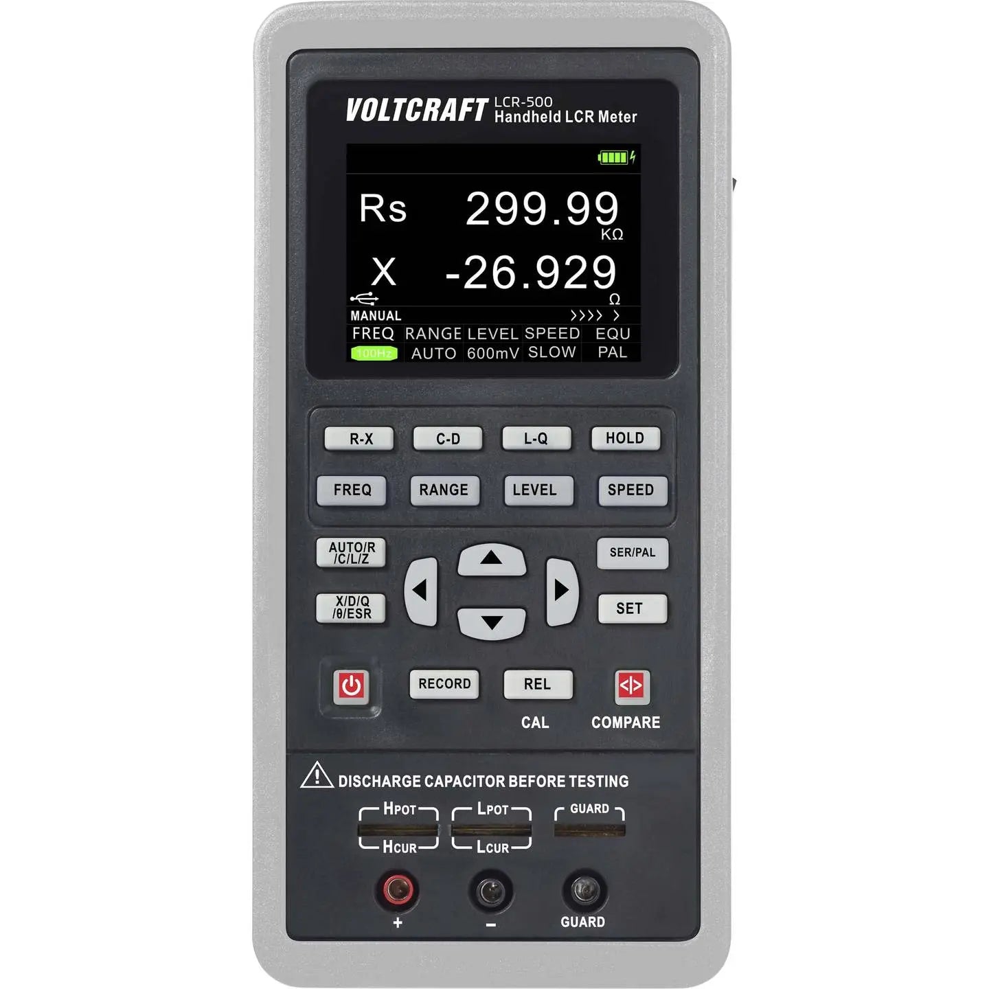 B-Ware Voltcraft Lcr Messbrücke Messgerät Multimeter Handmessgerät Digital Lcr 500 - 4064161317953