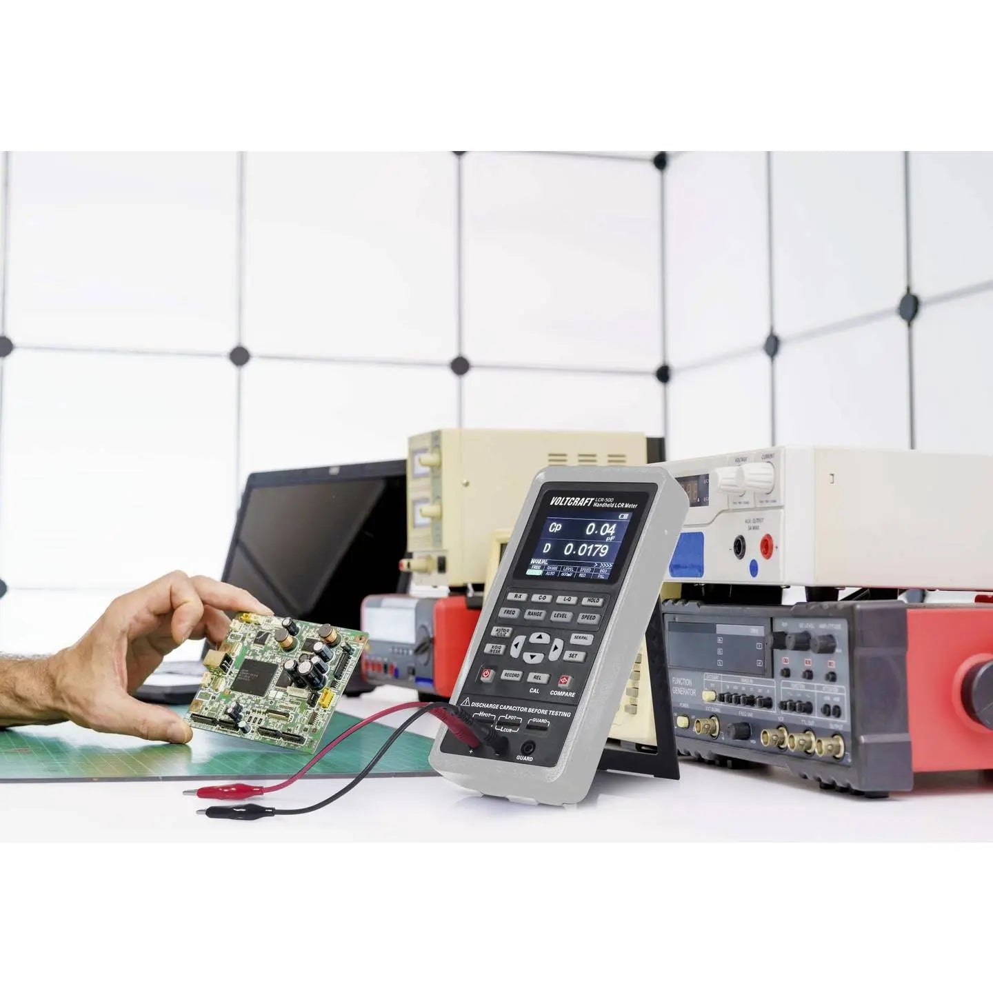 B-Ware Voltcraft Lcr Messbrücke Messgerät Multimeter Handmessgerät Digital Lcr 500 - 4064161317953