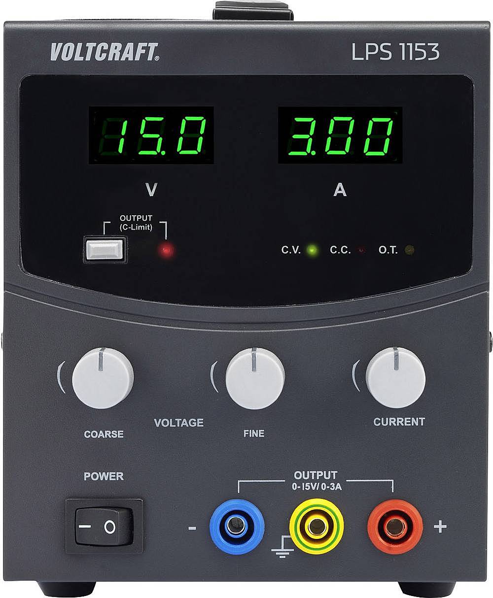 B-Ware Voltcraft Labornetzgerät Einstellbar Lps1153 0 15 V/Dc 0 3 A 45 W 1 Ausgang - 4016138996326