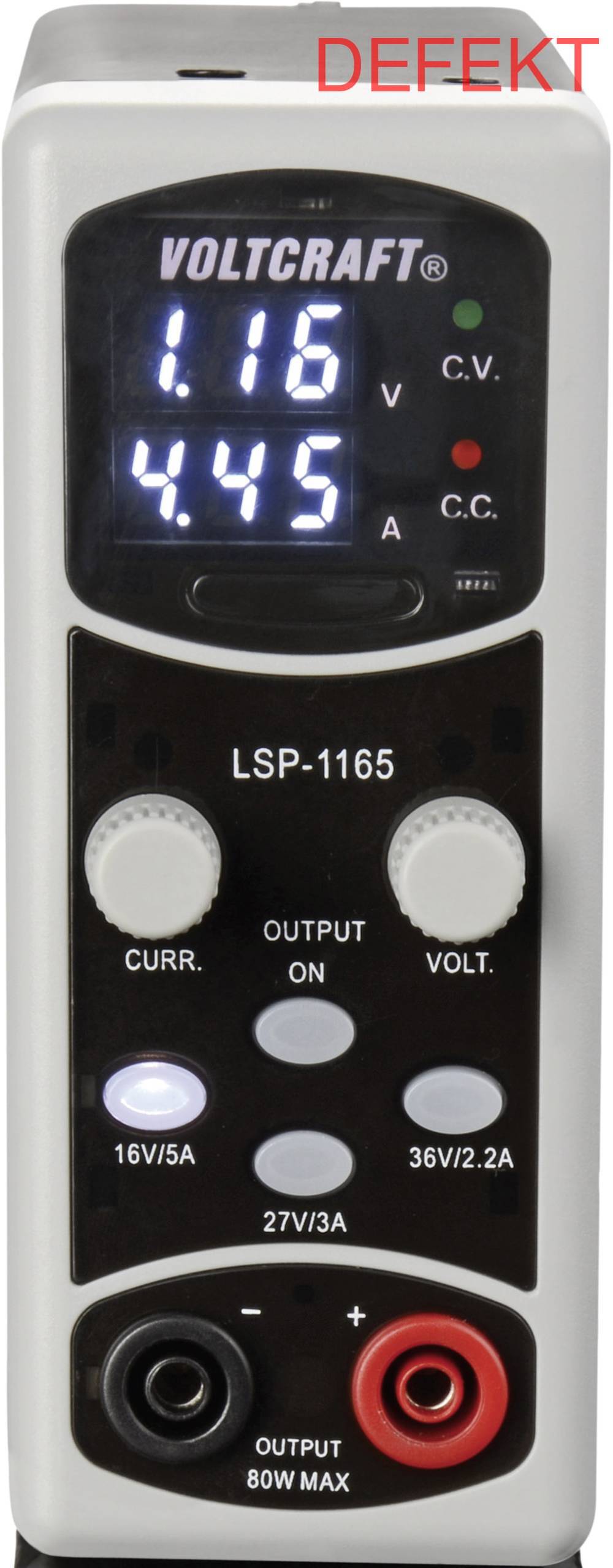 D-Ware Voltcraft Lsp 1165 80 W Labornetzgerät Labornetzteil Labor Netzteil Defektware - 4016138975864
