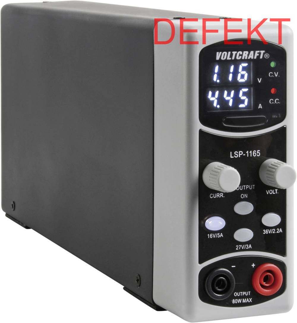 D-Ware Voltcraft Lsp 1165 80 W Labornetzgerät Labornetzteil Labor Netzteil Defektware - 4016138975864