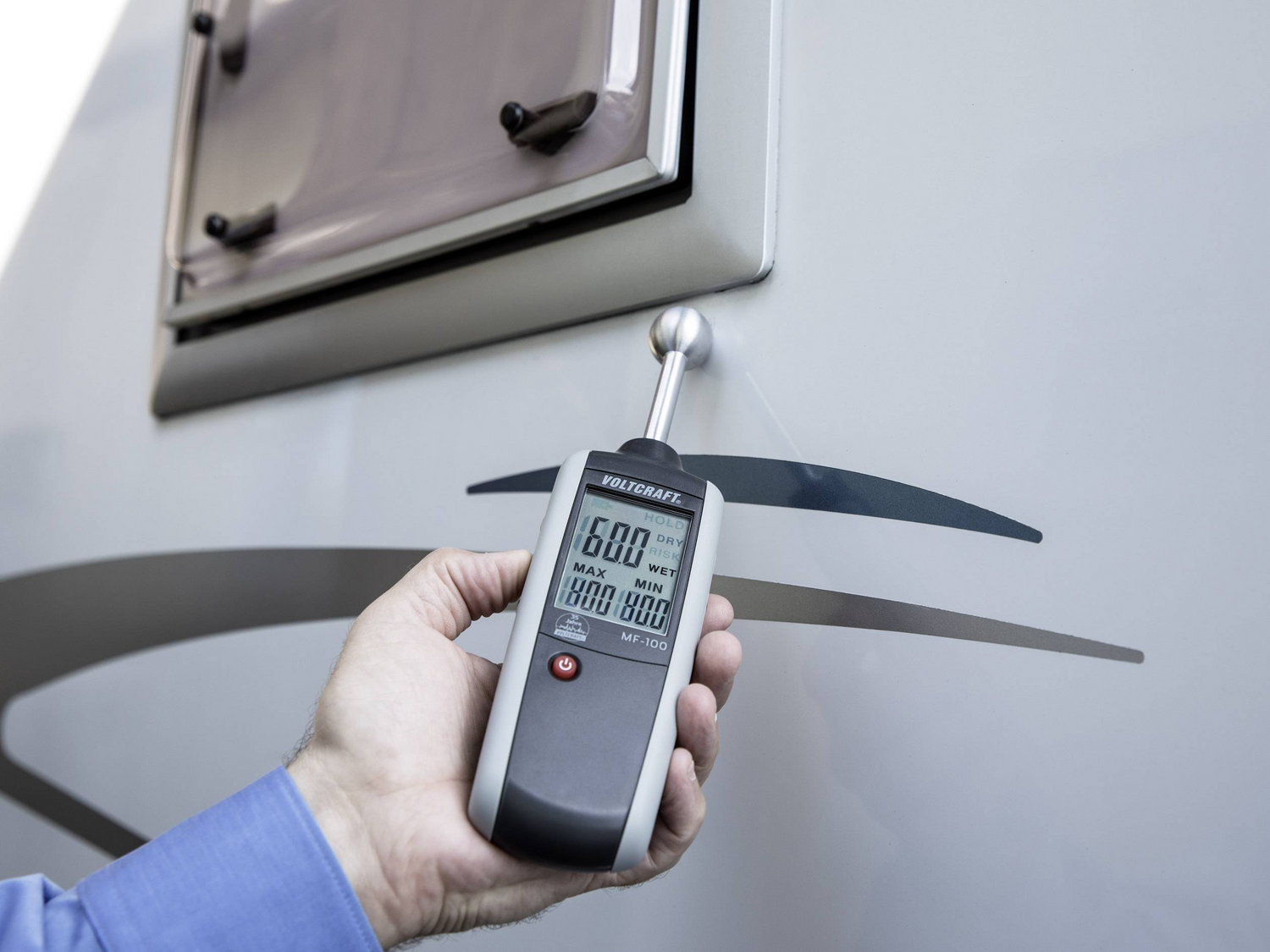 B-Ware Voltcraft Mf 100 Materialfeuchteindikator Feuchtigskeitmesser Alarm Min/Max185