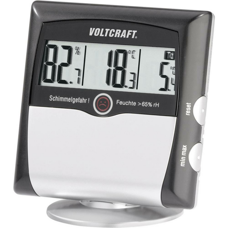 B-Ware Voltcraft Ms 10 Hygrometer Luftfeuchtemessgerät Taupunkt Schimmel Warnanzeige - 4016138519952