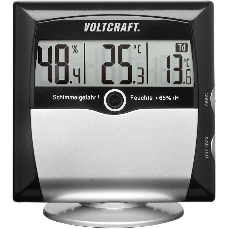 B-Ware Voltcraft Ms 10 Hygrometer Luftfeuchtemessgerät Taupunkt Schimmel Warnanzeige - 4016138519952