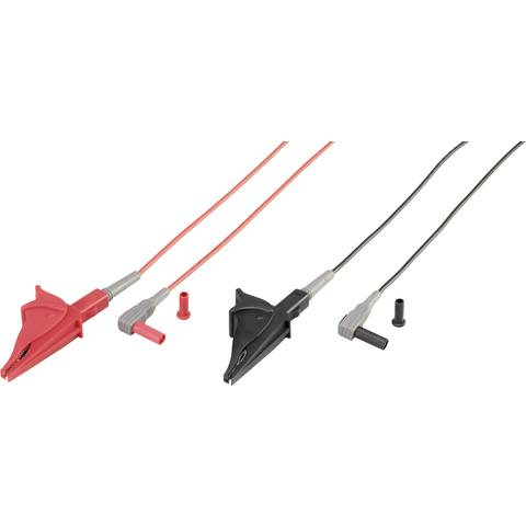 B-Ware Voltcraft Msl 507 Stecker 4mm Krokoklemmen Messleitung 1m Schwarz Rot 1 St