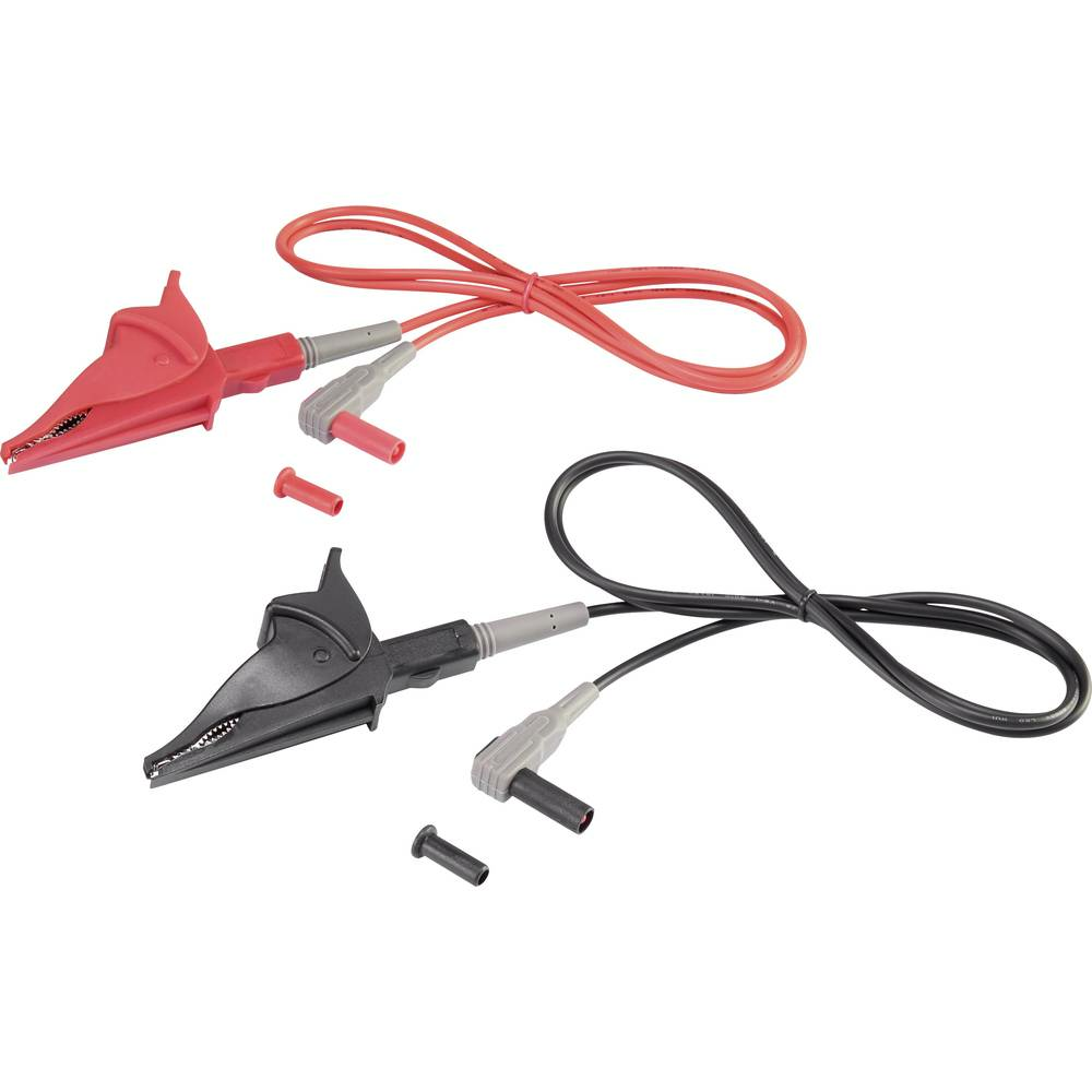 B-Ware Voltcraft Msl 507 Stecker 4mm Krokoklemmen Messleitung 1m Schwarz Rot 1 St