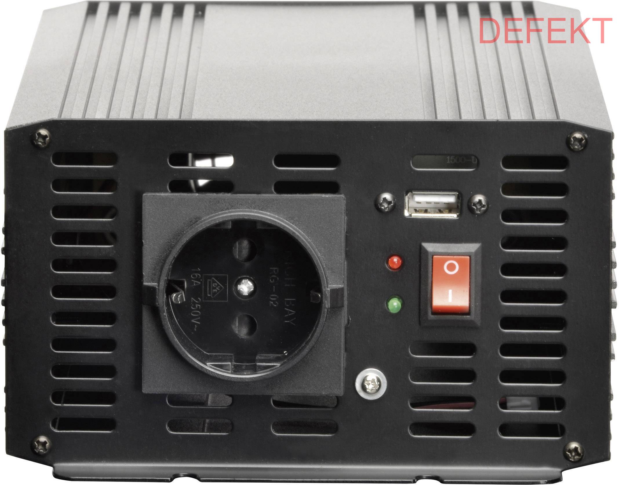 Voltcraft Wechselrichter Gerät Umwandler 2000 W 21 30 V/Dc Defektware D-Ware - 4016138940305