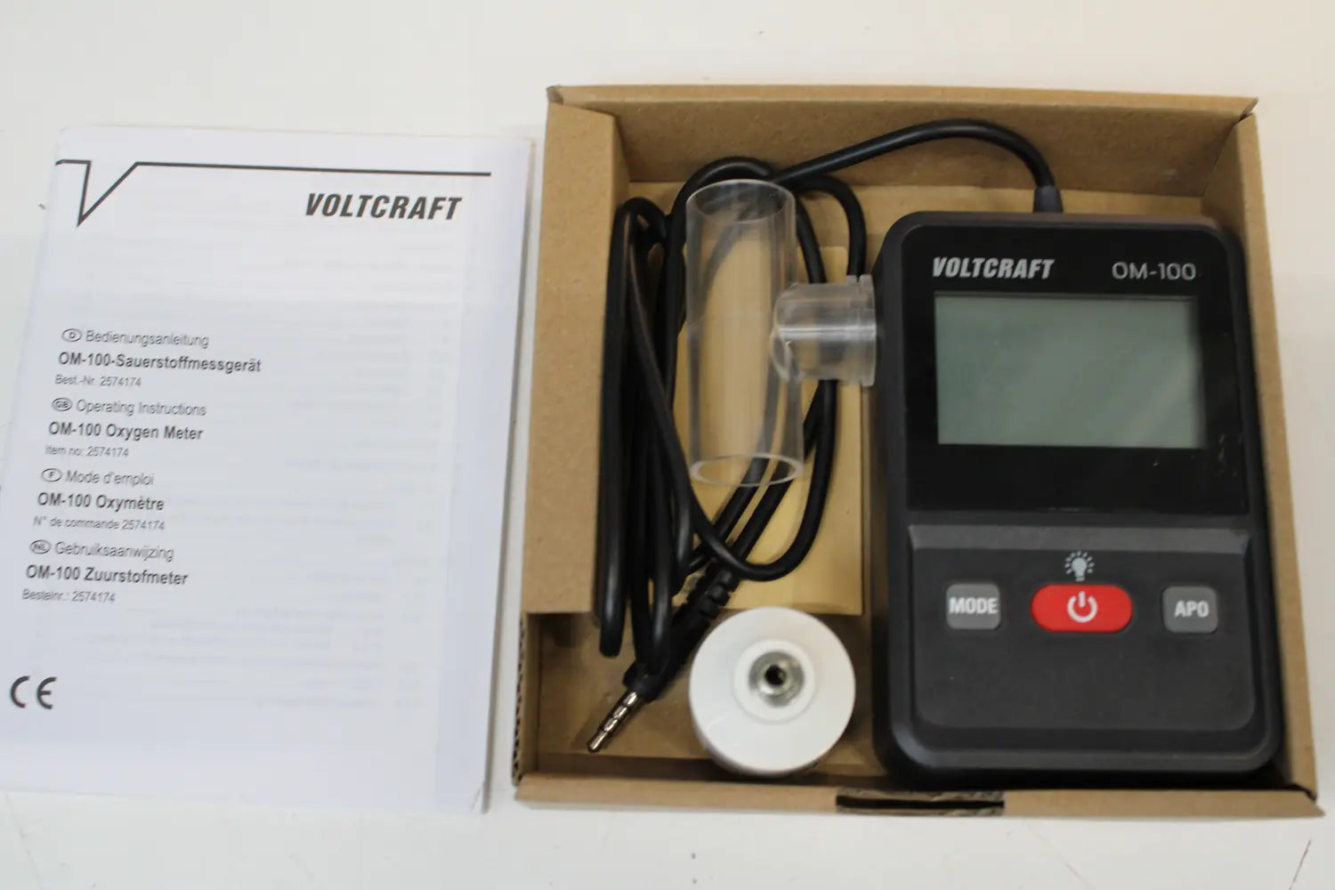 B-Ware Voltcraft Om 100 Sauerstoff Messgerät Sauerstoff Kalibriert Siehe Text/Foto - 4064161213866