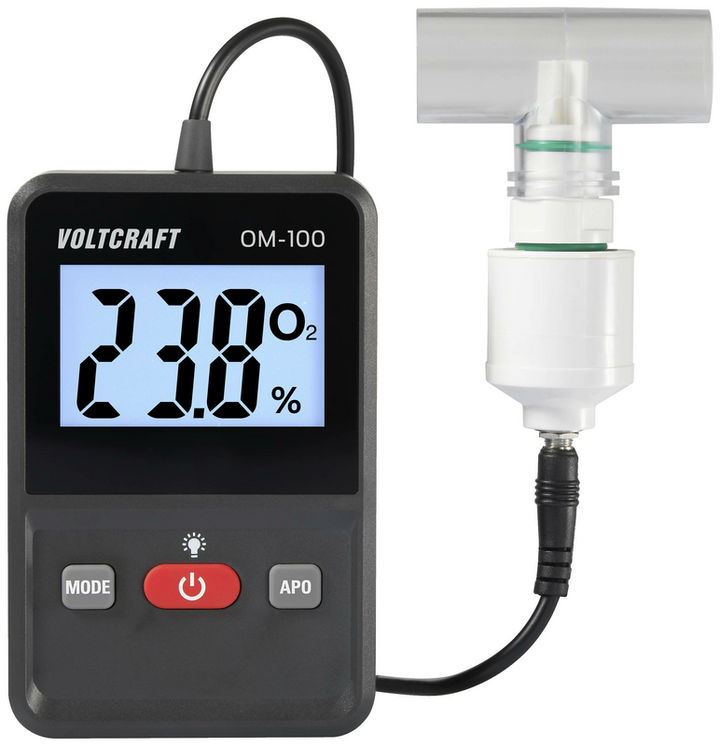 Voltcraft Om 100 Sauerstoff Messgerät 0   100 % Sauerstoff Messgerät Defektware D-Ware - 4064161213866
