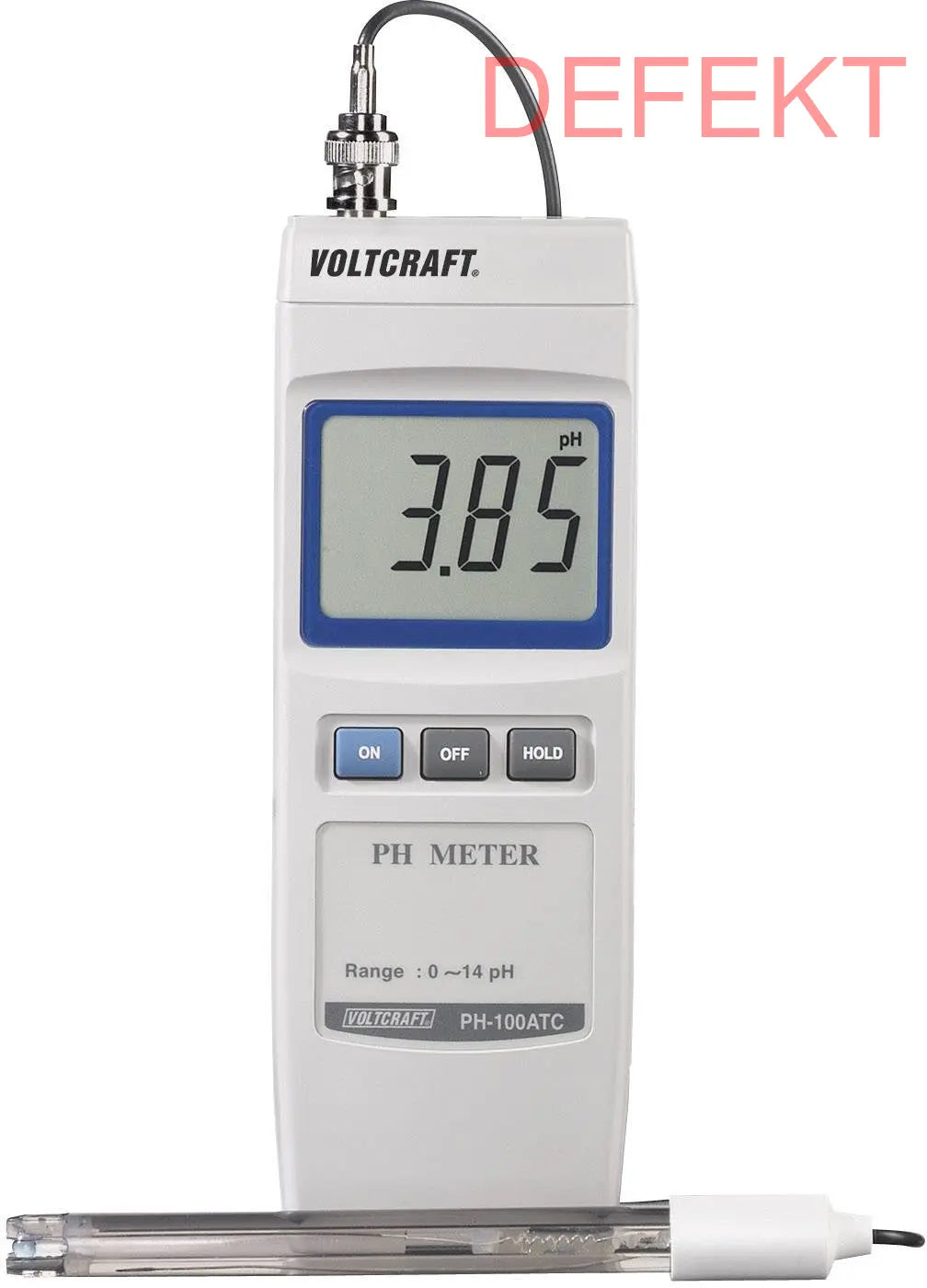 D-Ware Voltcraft Ph 100 Atc Digitales P H Meter Messgerät Ph Wert Prüfer Defektware - 4016138523232
