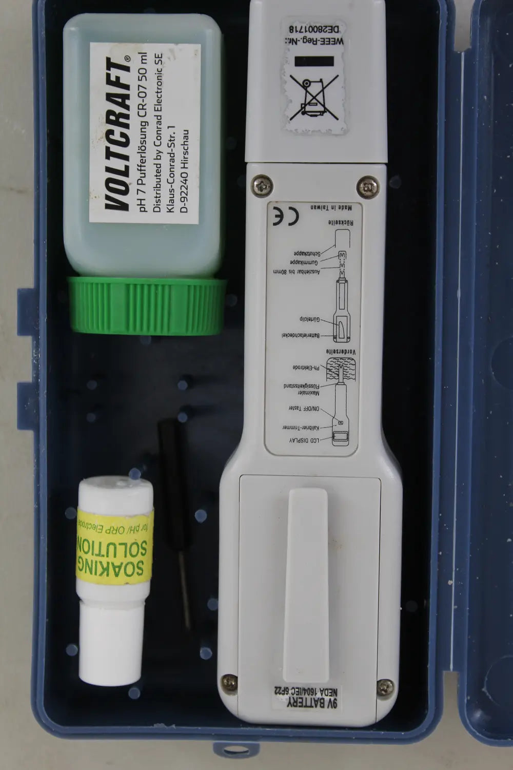 C-Ware Voltcraft P H Messgerät Pht 01 Atc 0,01 P H Einpunkt Kalibrierung Siehe Text/Foto - 4016138523041