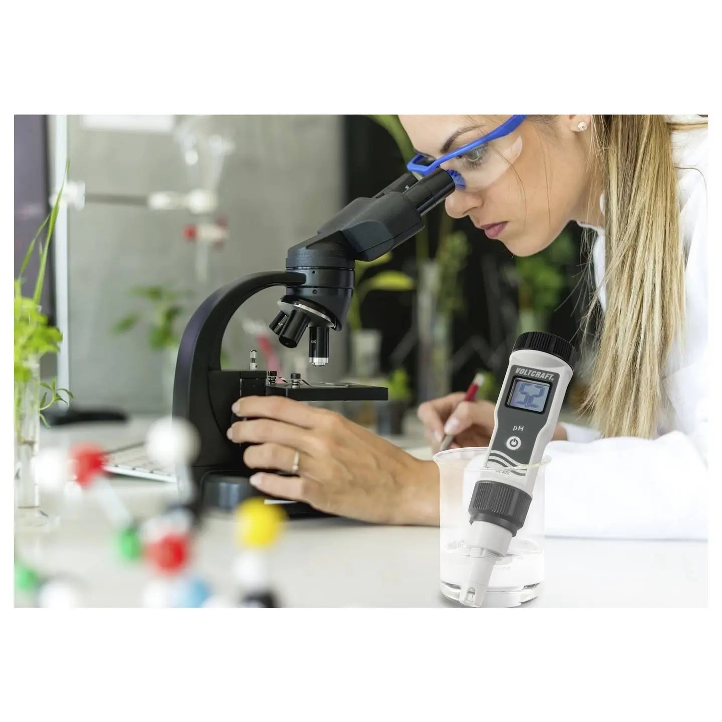 B-Ware Voltcraft Pht 02 Atc P H Messgerät Wassertester 0 14 P H Digital Display Prüfgerät - 4016138629101