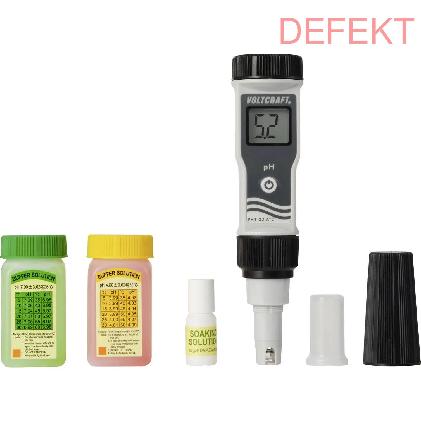 D-Ware Voltcraft Pht 02 Atc P H Messgerät Wassertester 0 14 P H Digital Defektware - 4016138629101