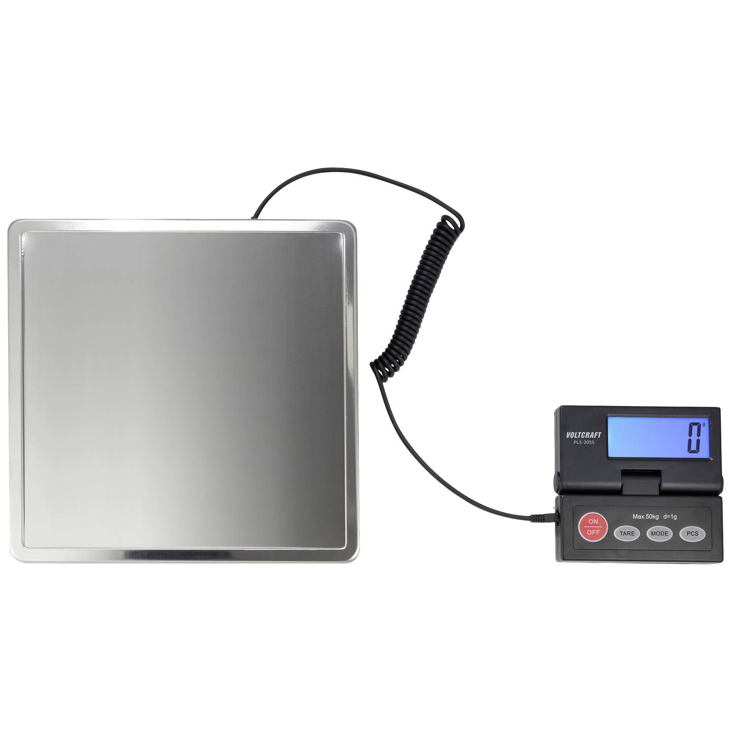 B-Ware Voltcraft Plattformwaage Waage Digitalwaage 50kg Edelstahl Pls 205 S Silber - 4064161317960