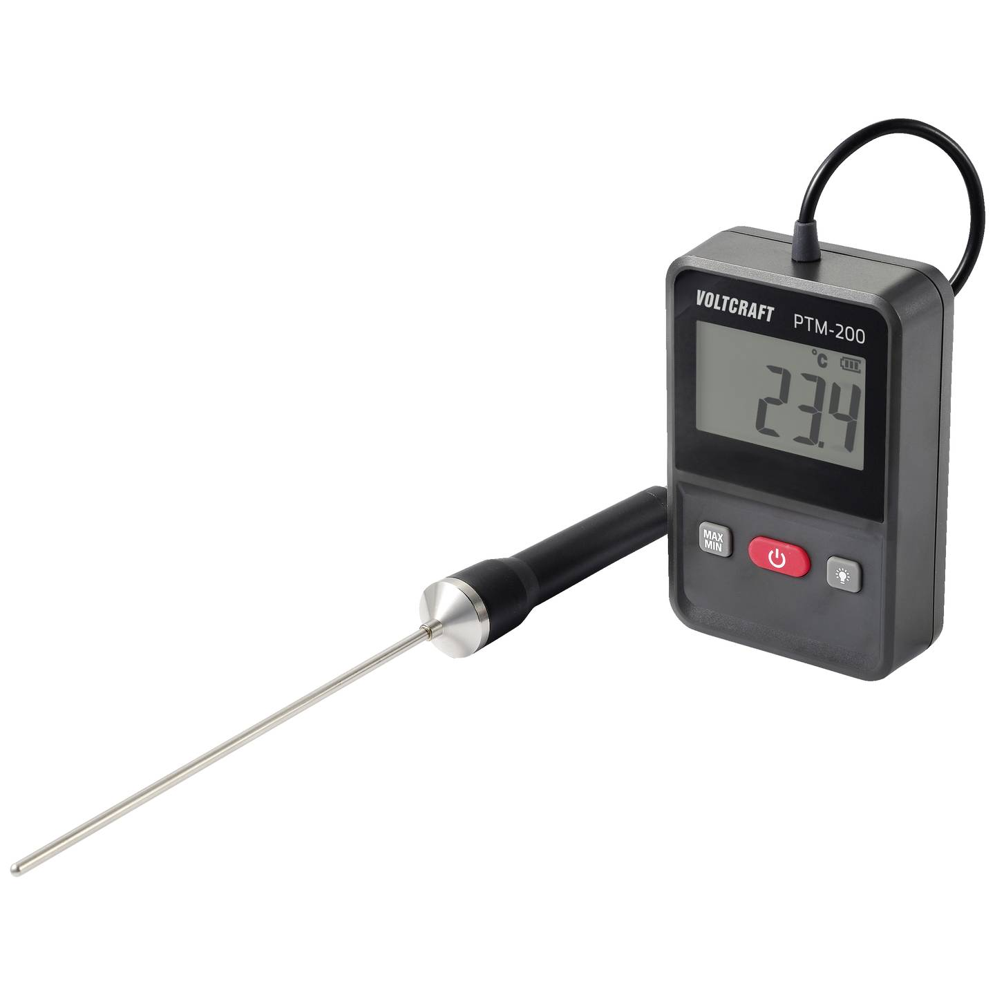 B-Ware Voltcraft Temperaturmessgerät Thermometer Ptm 200 Sensor Pt1000 Weiß Display60 - 4064161218632