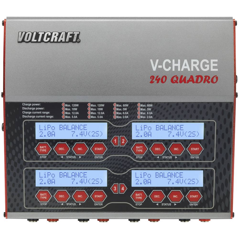 VOLTCRAFT V-Charge 240 Quadro Modellbau-Multifunktionsladegerät Ladegerät - 4064161244334